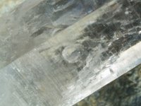 (image for) Clear Quartz (Brandburg): crystal - Enhydro