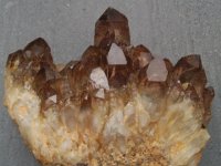 (image for) Smoky Quartz: crystal cluster - Red Phantom (South Africa)