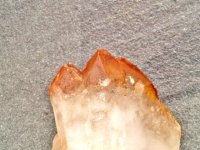 (image for) Orange River Quartz: crystal cluster - Candle Phantom (Africa)