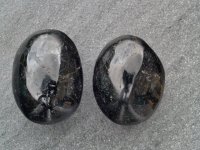 (image for) Tourmaline - Black: polished pieces (pair) (Madagascar)
