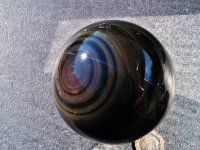 (image for) Obsidian - Rainbow: sphere - 7.5cm