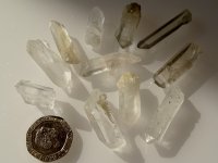 (image for) Clear / Smoky Quartz: crystals - bag of 11