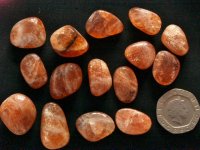 (image for) Sunstone - A grade: tumbled stones (medium)