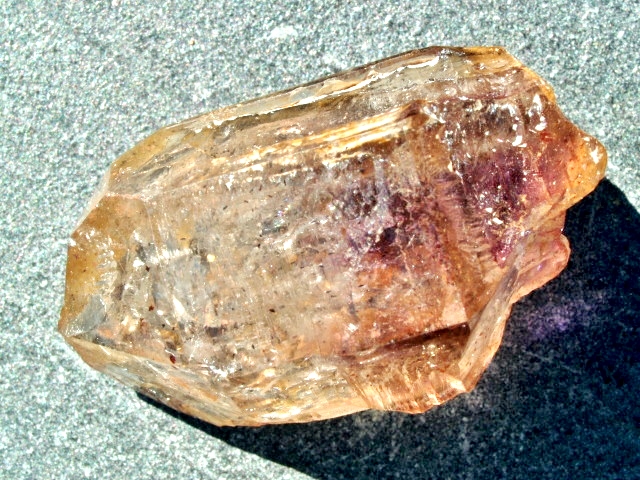 (image for) Amethyst / Smoky Quartz (Brandburg): crystal - Phantom Sceptre - Click Image to Close