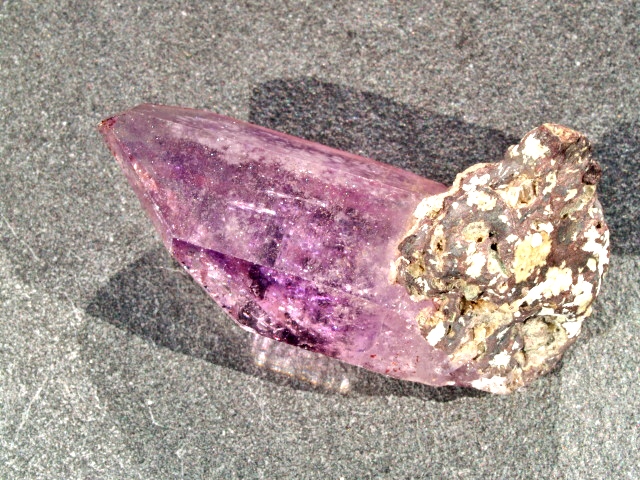 (image for) Amethyst / Fire Quartz (Brandburg): crystal - Included - Click Image to Close