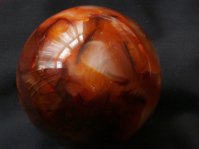 (image for) Carnelian: sphere - 7cm (Madagascar) - Click Image to Close