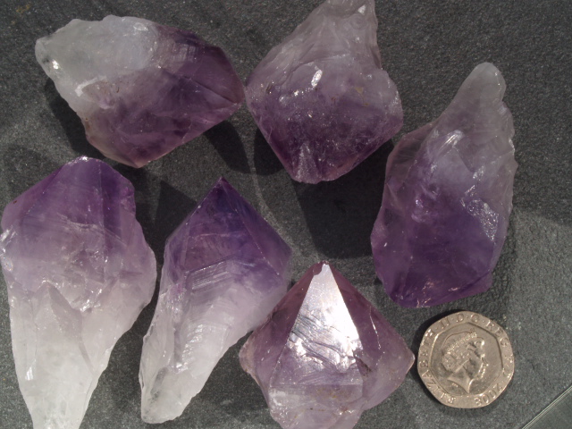 (image for) Amethyst - A grade: crystals - (medium) Brazil - Click Image to Close