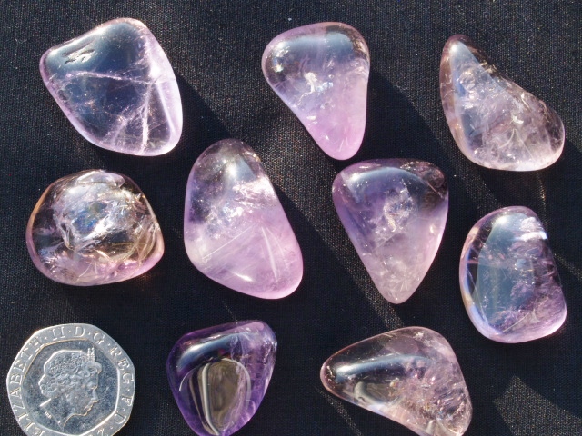 (image for) Ametrine: tumbled stones (small) - Click Image to Close