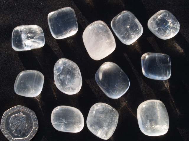 (image for) Calcite - Optical Clear: tumbled stones (small) - Click Image to Close
