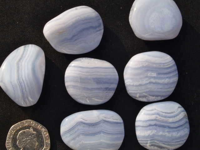(image for) Agate - Blue Lace (A grade): tumbled stones (xlarge) - Click Image to Close