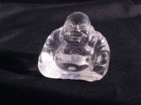 Clear Quartz: Buddha carving