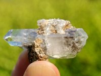 (image for) Clear Quartz (Brandburg): crystal cluster