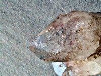 Smoky Quartz / Amethyst (Brandburg): crystal - DT Enhydro