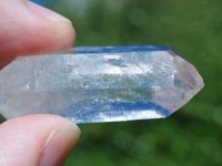 Clear Quartz (Brandburg): crystal - Enhydro
