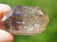 Amethyst / Smoky Quartz (Brandburg): crystal - Phantom Sceptre