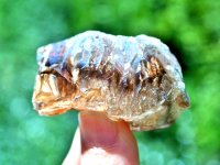 Smoky Quartz / Amethyst (Brandburg): crystal piece - Skeletal