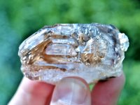(image for) Smoky Quartz / Amethyst (Brandburg): crystal piece - Skeletal