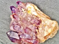Amethyst (Brandburg): crystal cluster - DT Phantom Sceptre