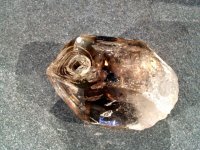 Smoky Quartz (Brandburg): crystal - Skeletal Phantom