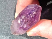 Amethyst / Fire Quartz (Brandburg): crystal - Included