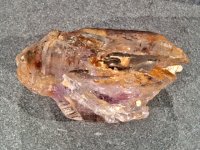 Smoky Quartz / Amethyst (Brandburg): crystal - Skeletal DT