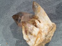 Smoky / Clear Quartz: crystal cluster - Phantom (Namibia)