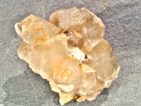 (image for) Tourmalinated Smoky Quartz: crystal cluster - (Namibia)