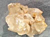 Tourmalinated Smoky Quartz: crystal cluster - (Namibia)