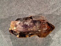 Smoky Quartz / Amethyst (Brandburg): crystal - Enhydro Manifest