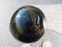 Obsidian - Rainbow: sphere - 7.5cm