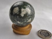 (image for) Preseli (Stonehenge) Bluestone: sphere - 4cm