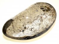 Rutilated Clear Quartz: polished pebble (Madagascar)