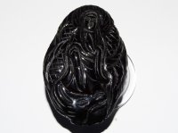 Tektite - Black: polished carving