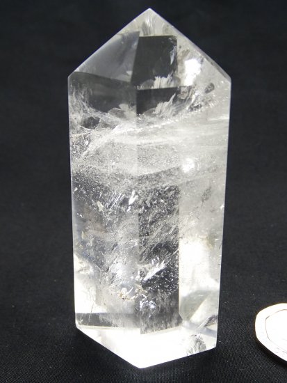 (image for) Clear Quartz: polished point (Madagascar) - Click Image to Close