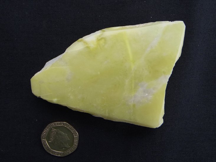 (image for) Scottish Greenstone (Serpentine Marble): polished slice - Click Image to Close