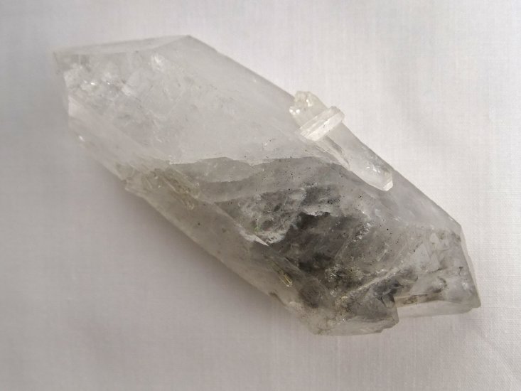 (image for) Tibetan Black Spot Quartz: crystal - Self-healed DT - Click Image to Close