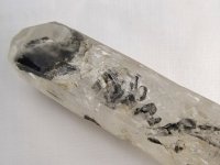 Tibetan Black Spot Quartz: crystal - Lemurian Record-keeper