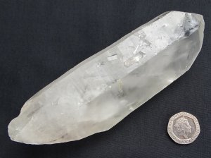 Clear Quartz: crystal - DT Tabby