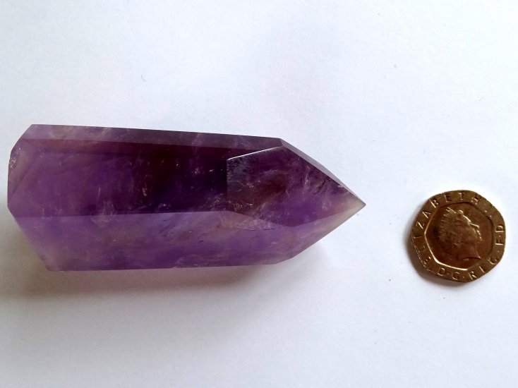 (image for) Ametrine: polished point - Isis (Brazil) - Click Image to Close