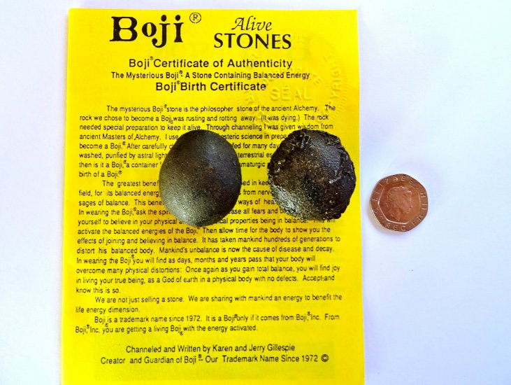 (image for) Boji Stone: pair (with certificate) - Click Image to Close