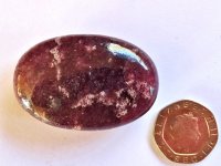 Lepidolite - AA grade: pebble
