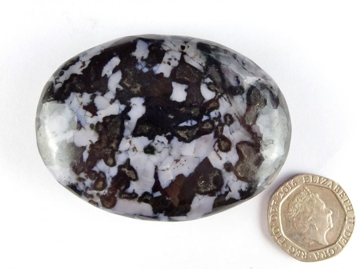 (image for) Indigo Gabbro (Mystic Merlinite): polished pebble (Madagascar) - Click Image to Close