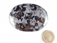 Indigo Gabbro (Mystic Merlinite): polished pebble (Madagascar)