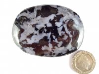 (image for) Indigo Gabbro (Mystic Merlinite): polished pebble (Madagascar)