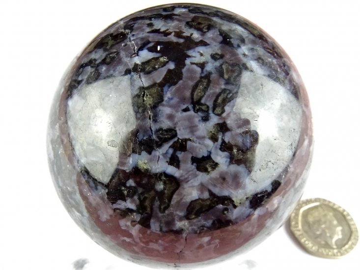 (image for) Indigo Gabbro (Mystic Merlinite): 5.5cm sphere (Madagascar) - Click Image to Close
