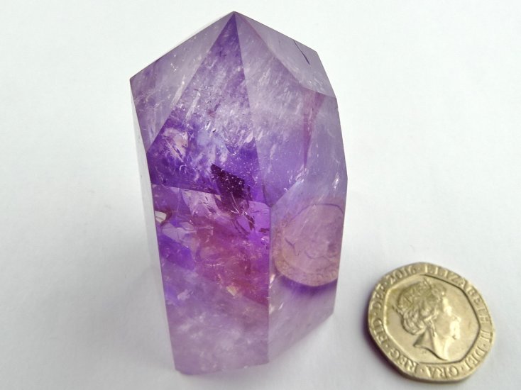 (image for) Ametrine: polished point (Brazil) - Click Image to Close
