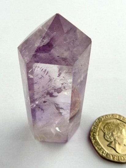 (image for) Amethyst: polished point (Brazil) - Click Image to Close
