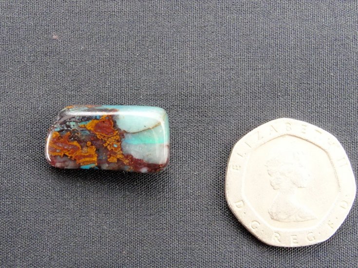 (image for) Chrysocolla Mix (Gemmy): polished piece - Click Image to Close