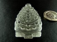 (image for) Clear Quartz: Sri Yantra carving