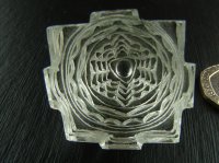 (image for) Clear Quartz: Sri Yantra carving